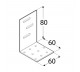 DOMAX KĄTOWNIK Z REGULACJĄ 80X60X60MM GRUBOŚĆ 2MM ZN KMR 2 4232