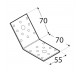 DOMAX KĄTOWNIK 135 STOPNI 70X70X55MM GRUBOŚĆ 2.5MM ZN KLR 2 4082