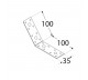 DOMAX KĄTOWNIK 135 STOPNI 100X100X35MM GRUBOŚĆ 2.5MM ZN KLR 4 4084