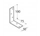  DOMAX KĄTOWNIK BELKI 100X75X30MM GRUBOŚĆ 3MM CYNK GALWANICZNY KB 1 4015