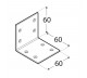 DOMAX KĄTOWNIK 60X60X60MM GRUBOŚĆ 2MM CYNK GALWANICZNY KS 3 4013