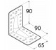  DOMAX KĄTOWNIK Z PRZETŁOCZENIEM 90X90X65MM GRUBOŚĆ 2.5MM ZN KP 1 4021