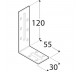  DOMAX KĄTOWNIK Z REGULACJĄ 120X55X30MM GRUBOŚĆ 2MM ZN KRD 4 4218