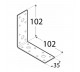 DOMAX KĄTOWNIK WĄSKI 102X102X35MM GRUBOŚĆ 2.5MM ZN KL 6 4076