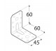 DOMAX KĄTOWNIK Z PRZETŁOCZENIEM 60X60X40MM GRUBOŚĆ 2MM ZN KPL 6 4056
