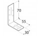 DOMAX KĄTOWNIK 70X55X30MM GRUBOŚĆ 2MM ZN KRD 2 4216