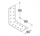  DOMAX KĄTOWNIK MONTAŻOWY 90X90X40MM GRUBOŚĆ 2.5MM ZN KM 16 4116