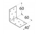 DOMAX KĄTOWNIK MONTAŻOWY Z PRZETŁOCZENIEM 60X60X40MM GRUBOŚĆ 1,5MM ZN KMP 4 4134