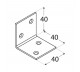 DOMAX KĄTOWNIK 40X40X40MM GRUBOŚĆ 2MM CYNK GALWANICZNY KS 2 4012