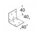  DOMAX KĄTOWNIK MONTAŻOWY 40X40X40MM GRUBOŚĆ 1.5MM ZN KMP 1 4131