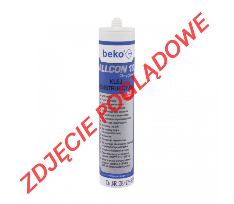 BEKO KLEJ KONSTRUKCYJNY BEKO-ALLCON 10 POJEMNOŚĆ 310ML EN 204 D4 260100310PL