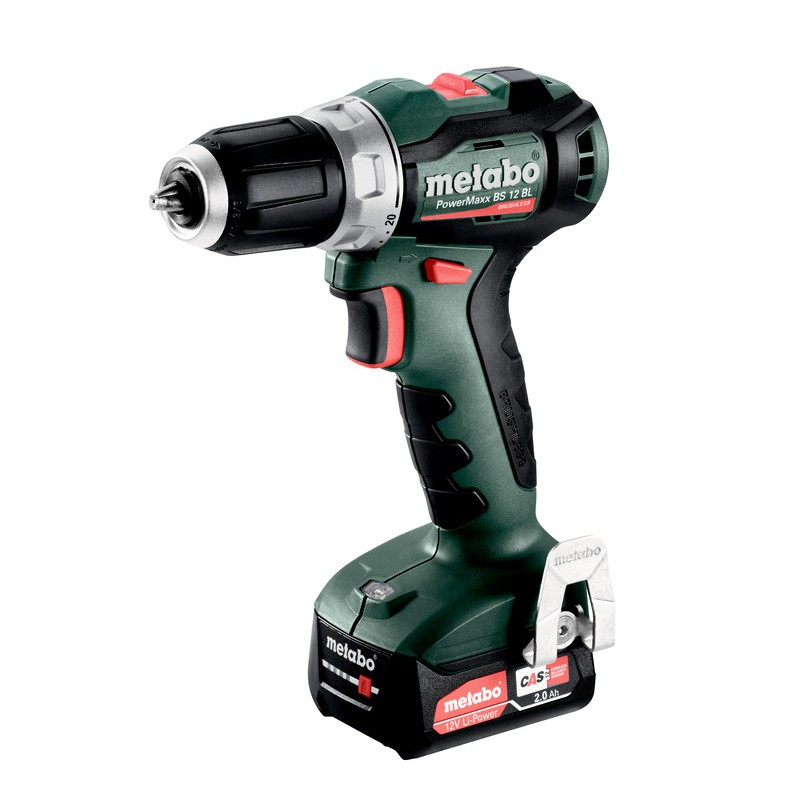 METABO AKUMULATOROWA WIERTARKO-WKRĘTARKA POWERMAXX BS 12 BL 12V + 2 AKUMULATORY 2AH + ŁADOWARKA + METABOX 601044500