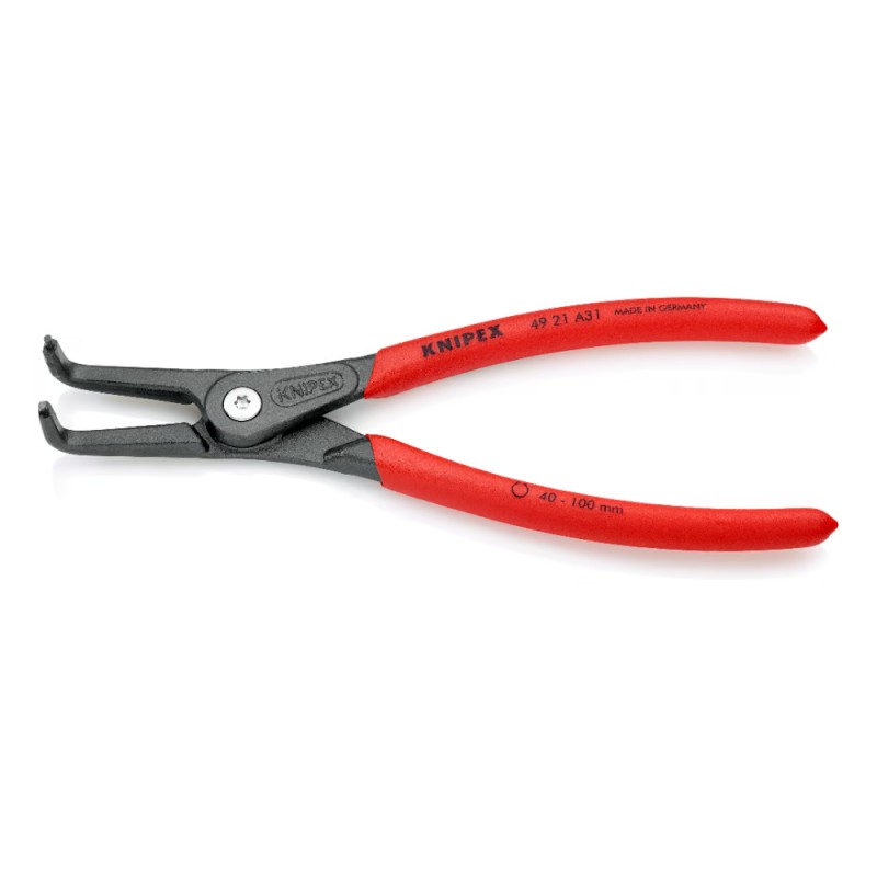 KNIPEX SZCZYPCE SEEGERA ZEWNĘTRZNIE WYGIĘTE PCV 210MM 4921A31