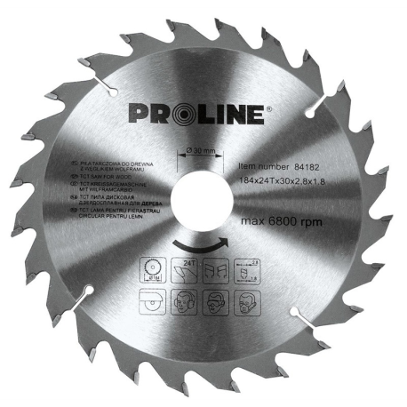 PROLINE PIŁA TARCZOWA Z WĘGLIKIEM SPIEKANYM DO DREWNA 130MM 84132